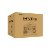 GameMax Hype ATX RGB Tempered Glass Mid Tower Gaming PC Case - White