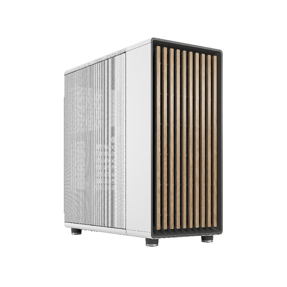 Fractal Design North Chalk FD-C-NOR1C-03 White Mesh Side Panel ATX Mid Tower PC Case 