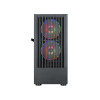 CiT Slammer Gaming microATX PC Case - Black