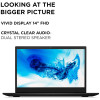 Lenovo Chromebook 81WX0007UK S345 Laptop features dual stereo speaker and 14" FHD screen