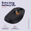 Trust TM-201 Right-hand and Left Hand Wireless 1600 DPI Mouse Battery Included Recycled Materials Storable USB Receiver Compact and Portable Silent Buttons for PC Laptop Mac