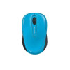 Microsoft Wireless Mobile 3500 Mouse - Cyan Blue