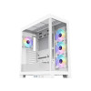 CiT Pro Diamond XR Tempered Glass Mid Tower Gaming PC Case - White