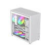 GameMax Spark Pro White Gaming Cube PC Case - White