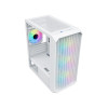 CiT Saturn White microATX Gaming PC Case - White