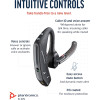 POLY Voyager 5200 Wireless USB-A Mono Earbuds - Black