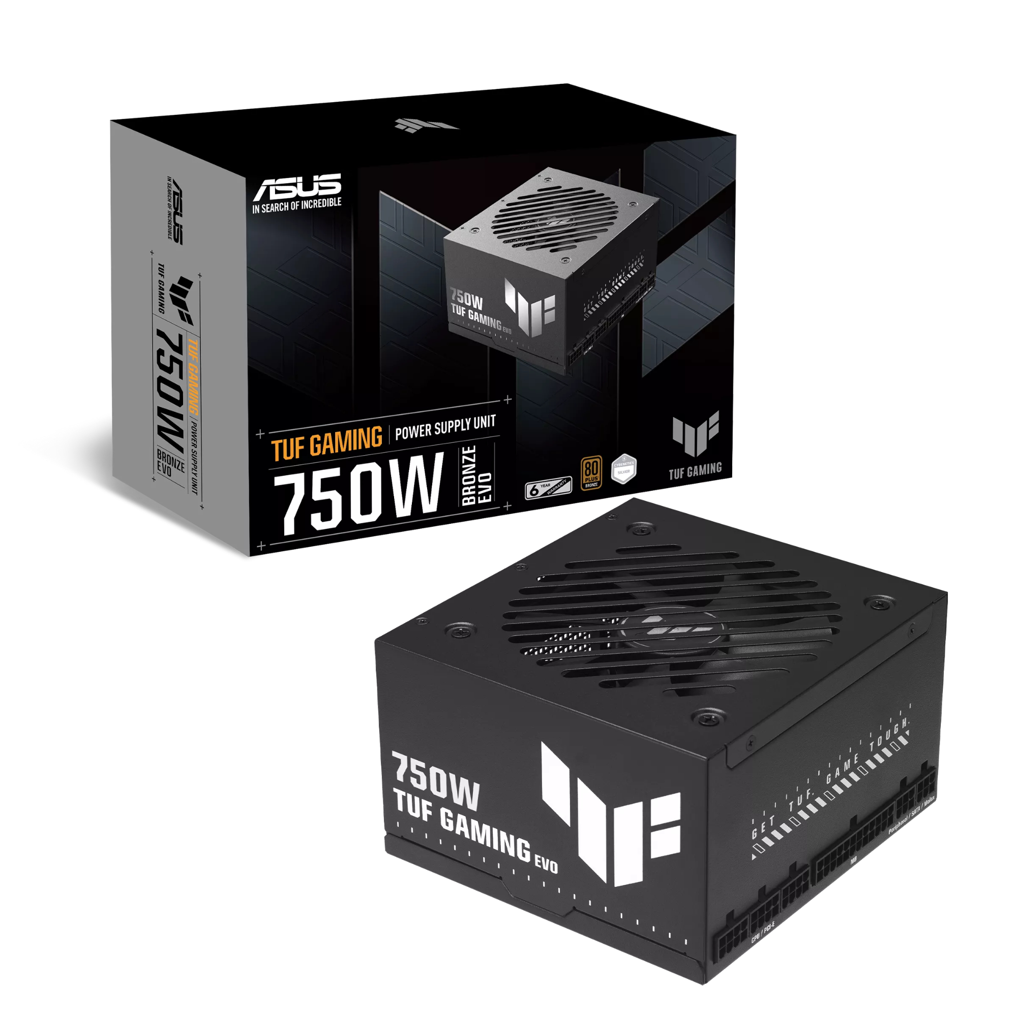 Asus Size 3.1 Black Tuf Gaming 750B Evo 750W Atx 80 Plus Bronze Psu Power Supply