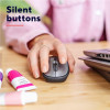 Trust TM-201 Right-hand and Left Hand Wireless 1600 DPI Mouse Battery Included Recycled Materials Storable USB Receiver Compact and Portable Silent Buttons for PC Laptop Mac