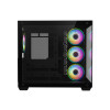 CiT Vision ATX RGB Tempered Glass Mid Tower Gaming PC Case - Black