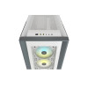 Corsair iCUE 5000X RGB Mid Tower Tempered Glass ATX Gaming PC Case - White