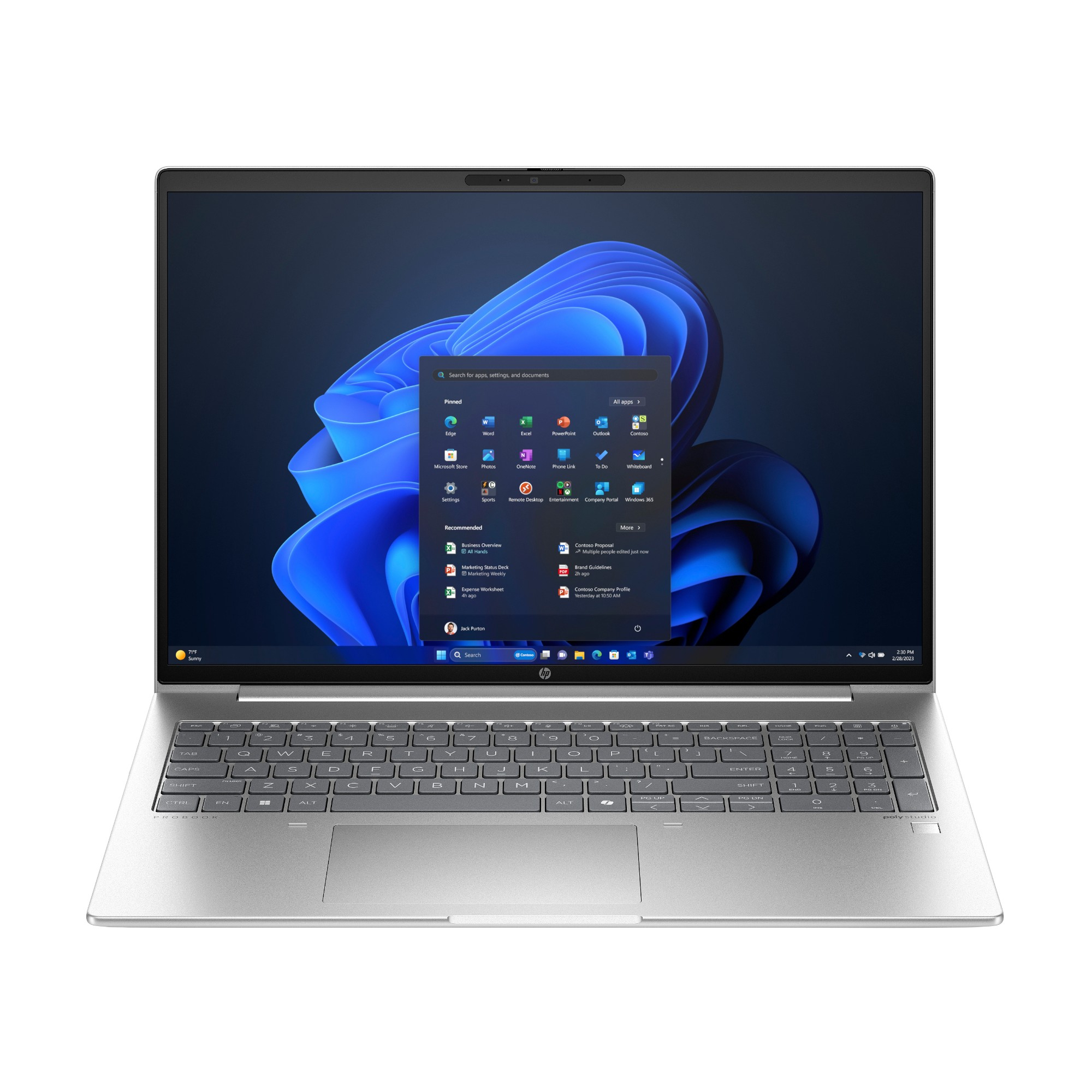 Hp Size 5 Silver Probook 460 G11 Intel Core Ultra 125U 8Gb Ram 256 Gb Ssd 16" Windows 11 Pro Ai Laptop