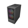 CiT Slammer Gaming microATX PC Case - Black