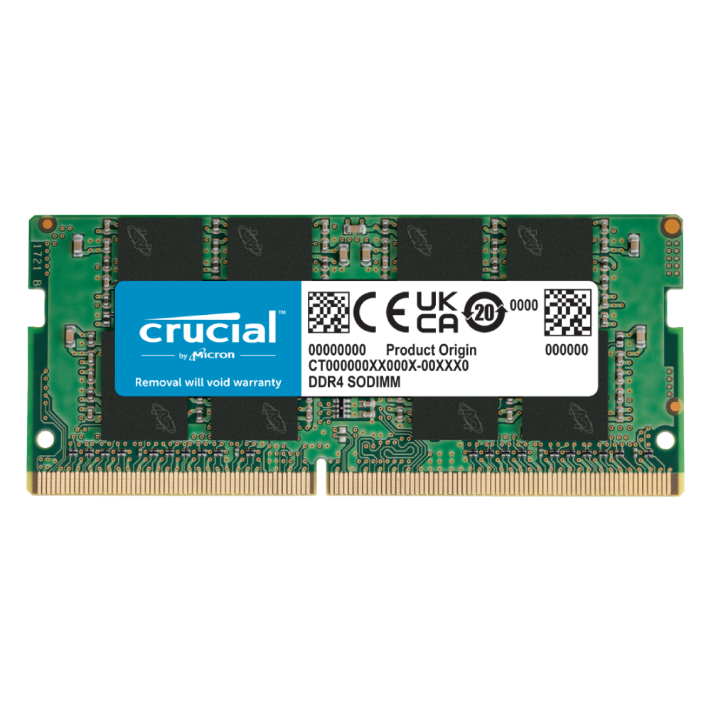 Crucial Single 4GB 2400 MHz DDR4 SODIMM laptop memory module
