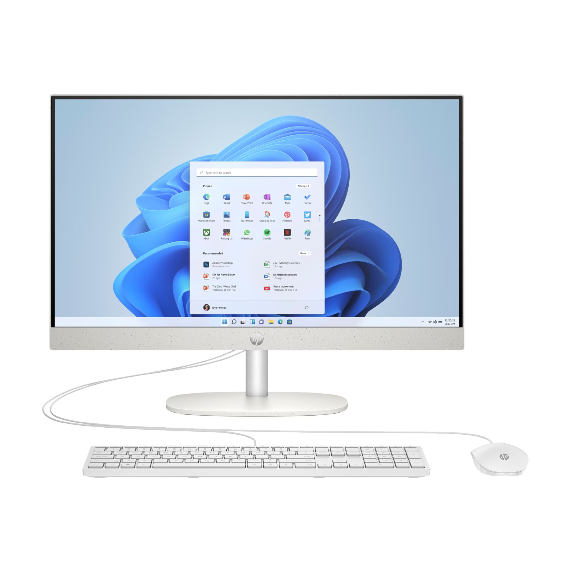 Hp Size 11 White Refurbished - 24-Cr0047na Intel Core I5-1335U 8Gb Ram 512Gb Ssd 23.8" Windows Home All-In-One Desktop Pc