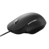 Microsoft Ergonomic USB Wired Laser Mouse (RJG-000-ERGO-BLACK) - Black with its side view