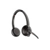 Poly Savi W8220-M Microsoft Stero Wireless Bluethooth Headset Black