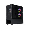 CiT Slammer Gaming microATX PC Case - Black