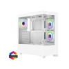 CiT Sense White ATX Gaming PC Case - White