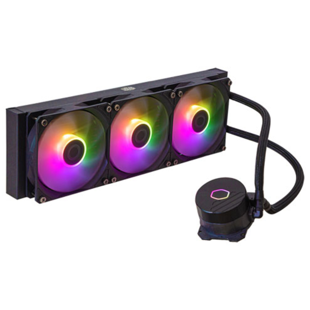 Cooler Master MasterLiquid 360L Core ARGB CPU liquid cooler in black
