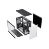 GameMax Spark White Gaming Cube MATX PC Case - Black