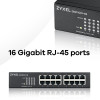 Zyxel GS1100-16-GB0103F Rack Mountable Unmanaged 16 x Gigabit Ethernet RJ45 Network Switch