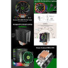 GameMax Gamma 500 Rainbow Aura Sync 4-Pin ARGB CPU Cooler