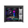 GameMax Spark White Gaming Cube MATX PC Case - Black