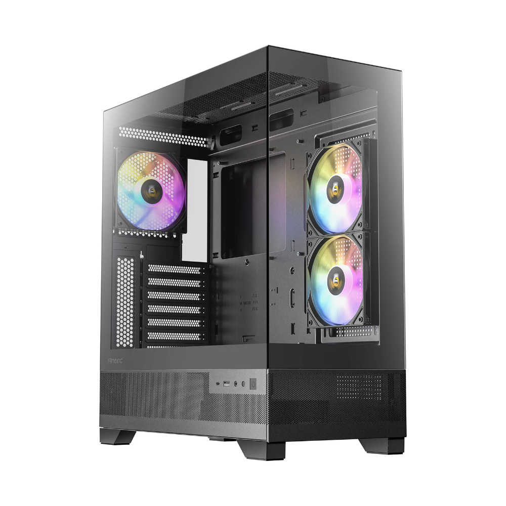 Antec Black Cx700 Argb Tempered Glass Mid Tower Gaming Pc Case