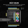Corsair 6500X RGB ATX Mid Tower Dual Chamber Tempered Glass PC Case - Black