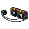 CiT Pro Glacier 240mm Black ARGB Infinity 4-Pin PWM AIO Temperature Display Liquid Cooler