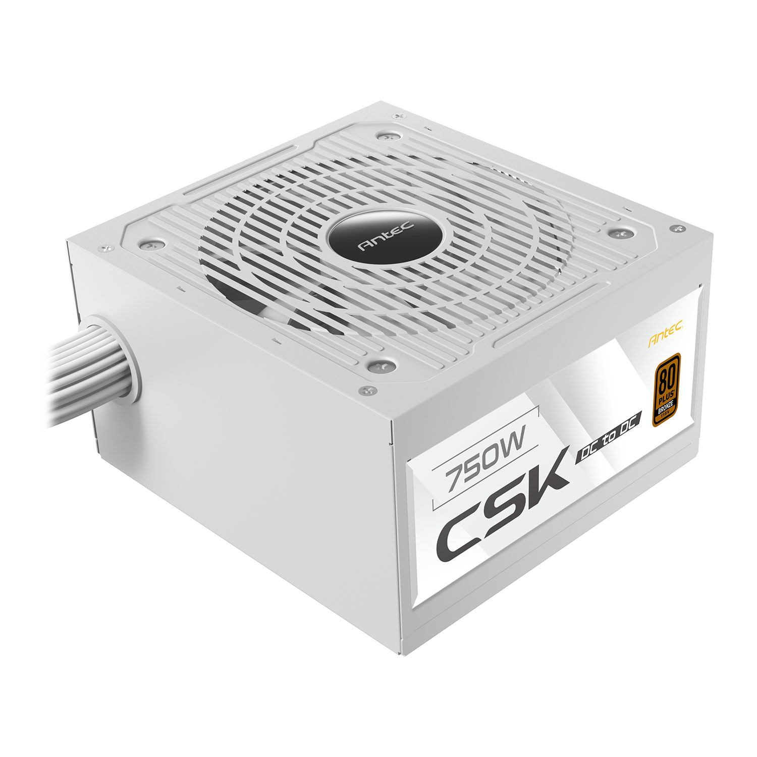 Antec Small White Csk Dc 750W Atx 750W 80Plus Bronze Psu Power Supply