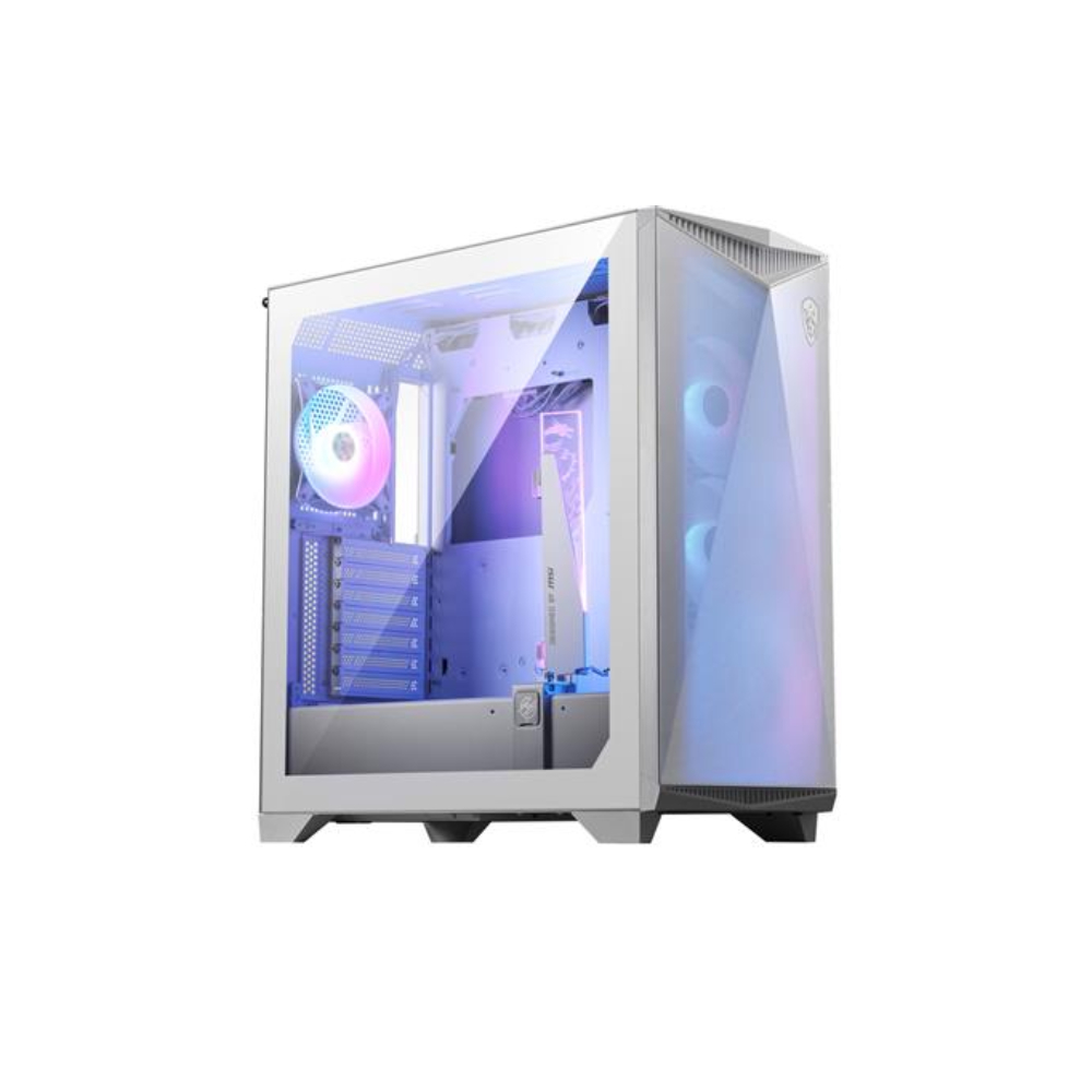 MSI MPG GUNGNIR 300R Airflow Mid Tower Tempered Glass ATX Gaming PC Case - White