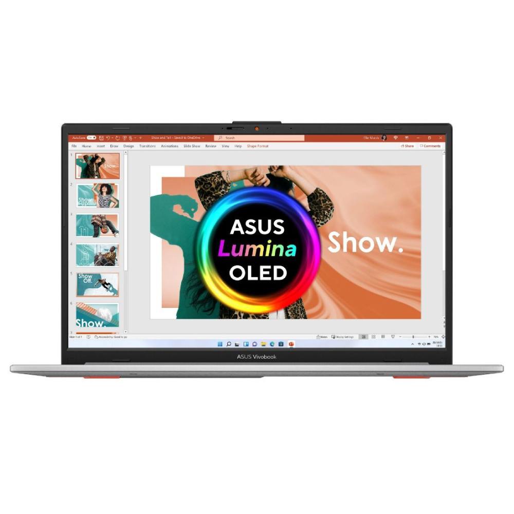 Asus Size 15 Silver Refurbished - Vivobook Go Oled Amd Ryzen 5 7520U 8Gb Ram 256Gb Ssd 15.6" Windows 11 Home Laptop