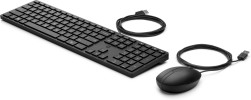 HP Wired 320MK Keyboard & Mouse Combo - Black