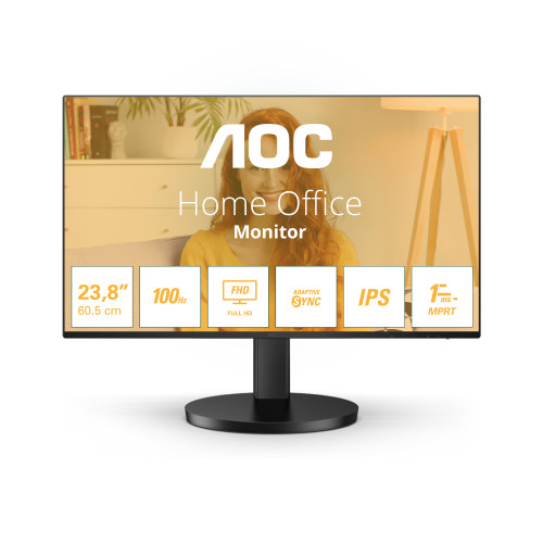 AOC Basic-line 24B3HA2 23.8" IPS Full HD monitor with 1ms response time and built-in speakers
