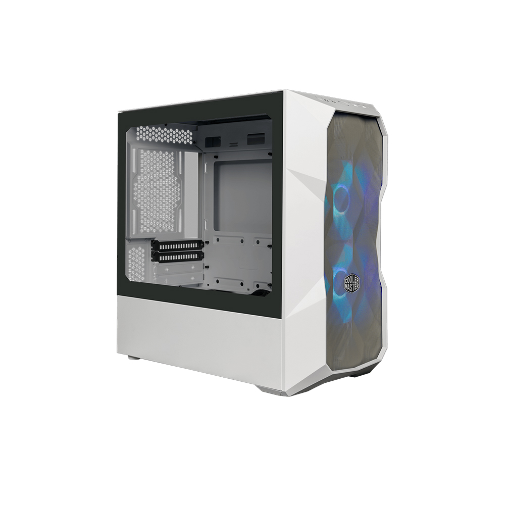 Cooler Master TD300 Mesh White Mini Tower Case with Tempered Glass