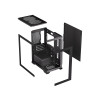 CiT Range Black MATX Gaming PC Case - Black
