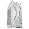 ASUS ROG Hyperion GR701 E-ATX dual radiator support four 140 mm fans metal GPU holder component storage ARGB fan hub 60W fast charging White computer case