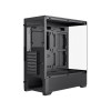 GameMax Vista Black ATX Gaming PC Case with 3x Infinity ARGB Fans - Black