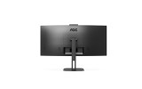 AOC V5 CU34V5CW/BK 34" Wide Quad HD VA LED 1ms Height Adjustable built in Speaker Curved Monitor