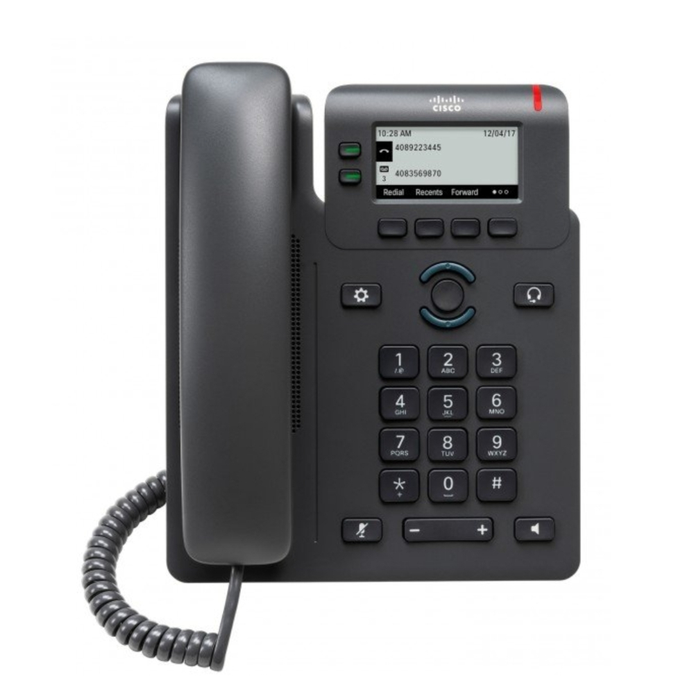 Cisco Black 6821 2-Line Ip Business Desk Phone