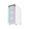 CiT Saturn White microATX Gaming PC Case - White