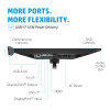 HP E-Series E24m G4 23.8" IPS Full HD Built-in Speakers Height Adjustable Conferencing Monitor