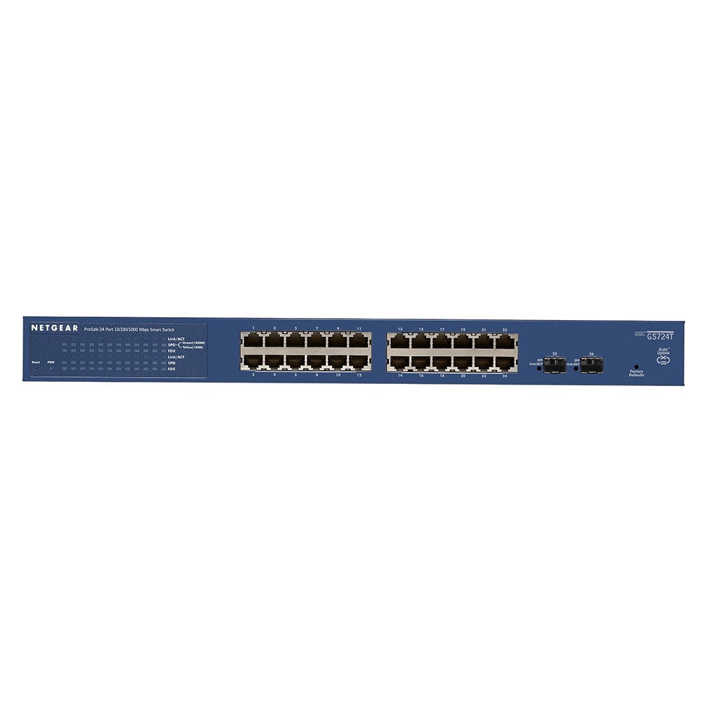 NETGEAR ProSAFE GS724Tv4 Managed Wired Gigabit Ethernet 24 Ports Network Switch
