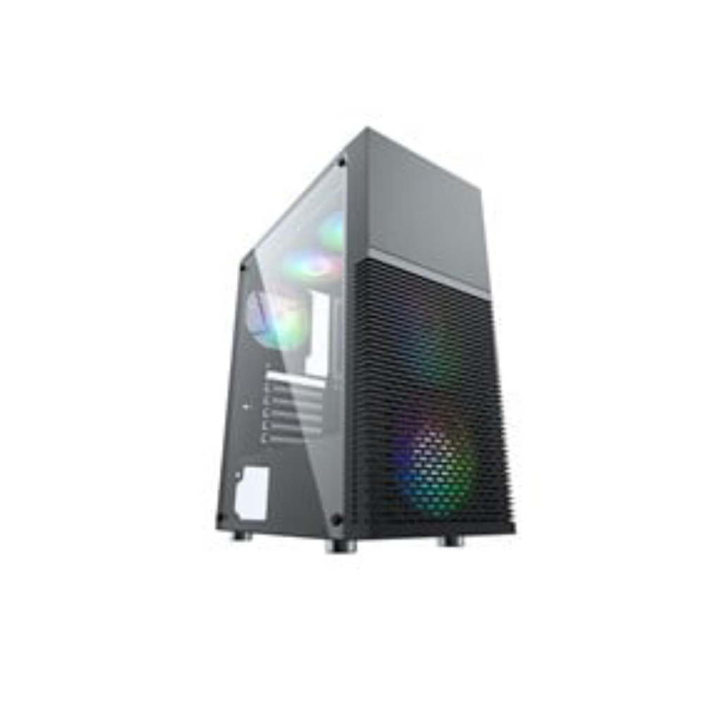 Photos - Other for Computer AVP X7 Mesh RGB Mid Tower Case with 3 x RGB Fans HA07