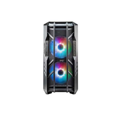 Cooler Master HAF 700 Full Tower case with large tempered glass side panel for component display.