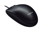 Logitech M90 Wired Ambidextrous USB Mouse - Black