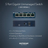 NETGEAR GS105 Unmanaged Wired 1000Mbps Gigabit Ethernet 5 Ports Network Switch