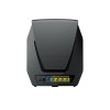 Back of the Synology WRX560 Gigabit Ethernet Dual-Band Wi-Fi 6 Router Black Device