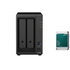 Synology DS723+ 2-Bay NAS Enclosure (2GB RAM) - 12TB HDD